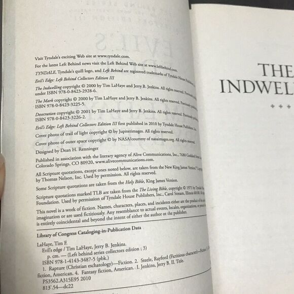 Evil's Edge Book by Dr. LaHaye, Collectors Edition, Left Behind Series, The Beas - Picture 5 of 5